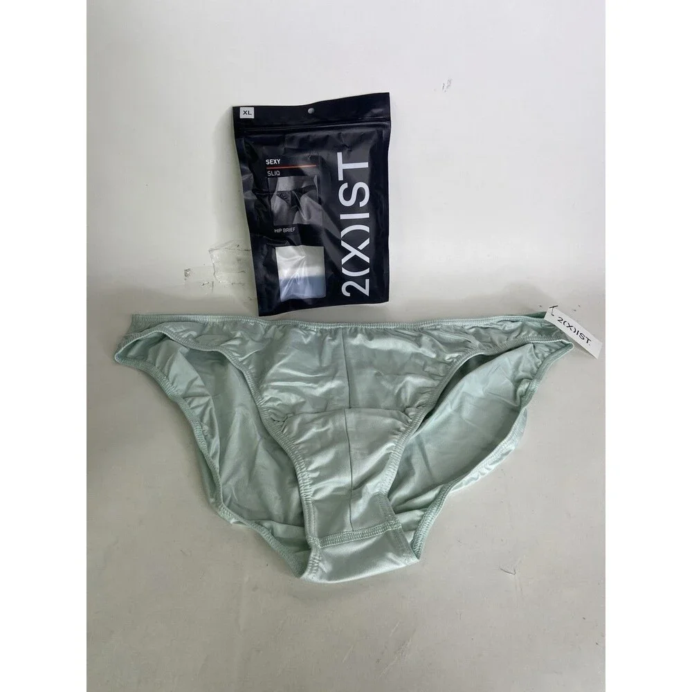 2xist Sexy Sliq Hip Brief Underwear Surf Spray Green Mens Size XL